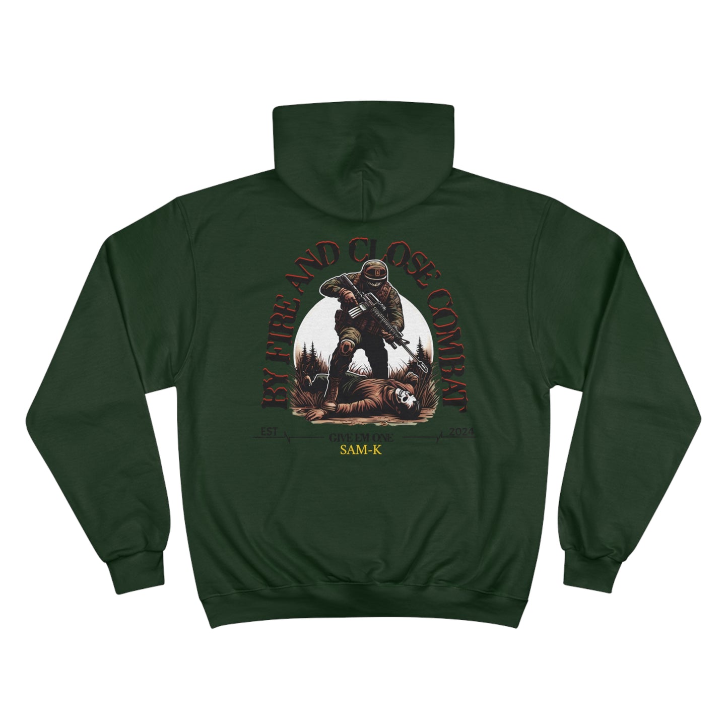 BY FIRE AND CLOSE COMBAT HOODIE