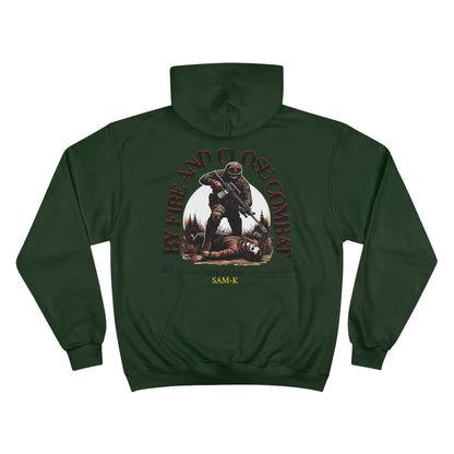 BY FIRE AND CLOSE COMBAT HOODIE